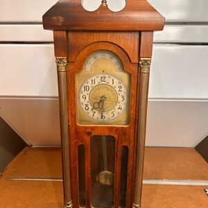 Vintage United Clock Model 444 Mini Grandfather Clock